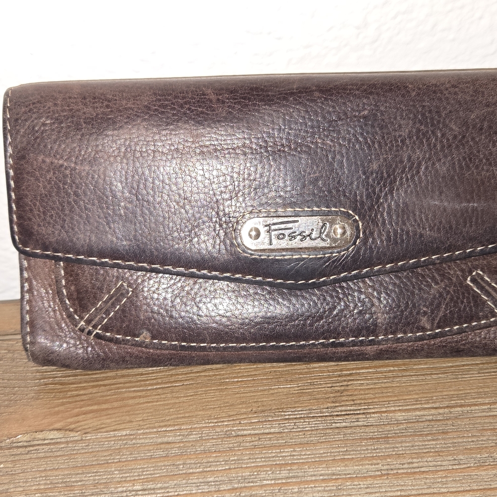 Fossil Brown Leather Wallet
